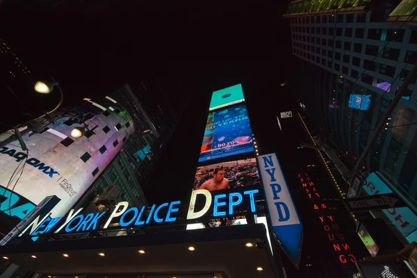 New york city - New York polisi işaret. new york şehri polis — Stok fotoğraf