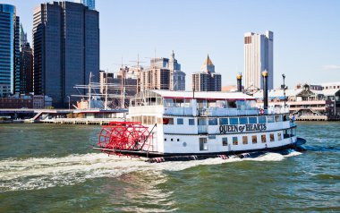 New york şehri, ABD - hearts vapur kraliçesi kürek tekerlek