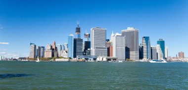 New York City şehir merkezi silueti