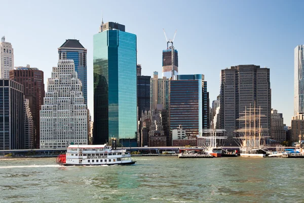 New york şehri, ABD - hearts vapur kraliçesi kürek tekerlek — Stok fotoğraf