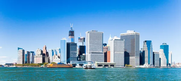 New York City Downtown w the Freedom tower — Stock Photo, Image