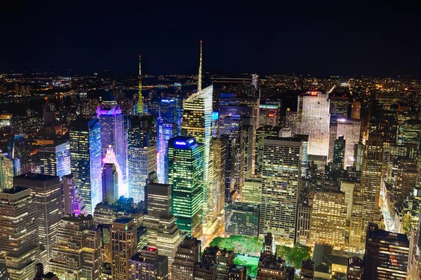 НЬЮ-ЙОРК Сити, США - Нью-Йорк Аптаун и Таймс Сквер — стоковое фото