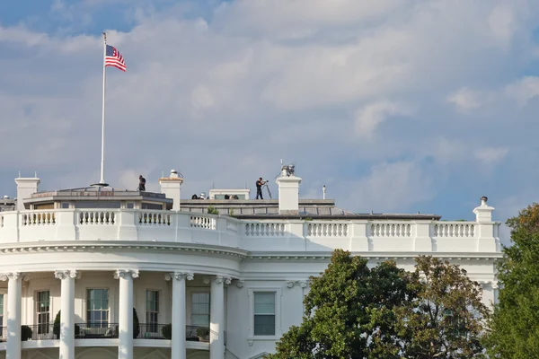 Washington DC, ΗΠΑ - το λευκό σπίτι φρουράς — Φωτογραφία Αρχείου