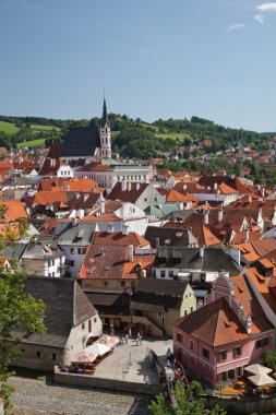 Cesky krumlov, Çek Cumhuriyeti, Ağustos 21, 2012: st. vit chur