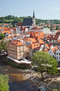 Cesky krumlov, Çek Cumhuriyeti, Ağustos 21, 2012: st. vit chur