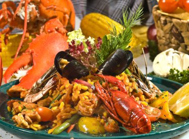Meksikalı deniz ürünleri risotto