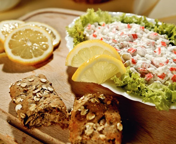 Dip de cangrejo con limón — Foto de Stock