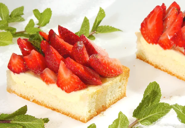 Pastel de fresa — Foto de Stock