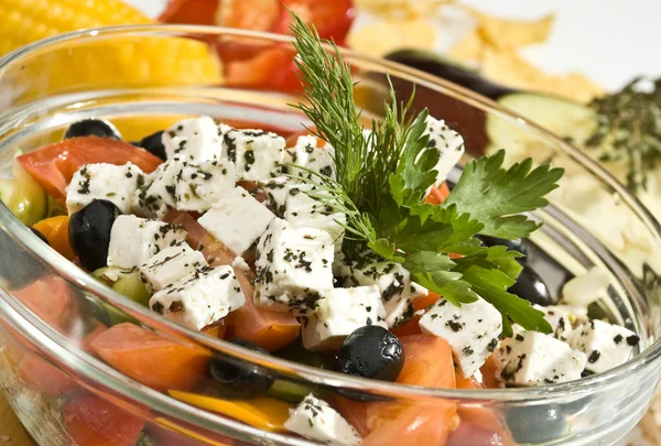 Plantaardige salade in Mexicaanse stijl — Stockfoto