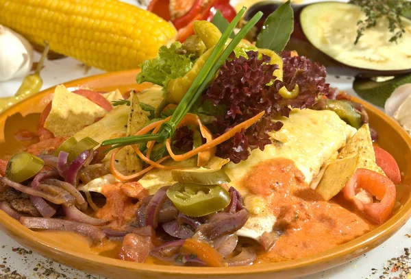 Tacos con carne de cerdo —  Fotos de Stock