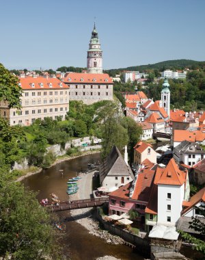 Cesky krumlov, Çek Cumhuriyeti, Ağustos 21, 2012: kale kule