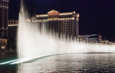Las vegas, Amerika Birleşik Devletleri - geceleri bellagio çeşme