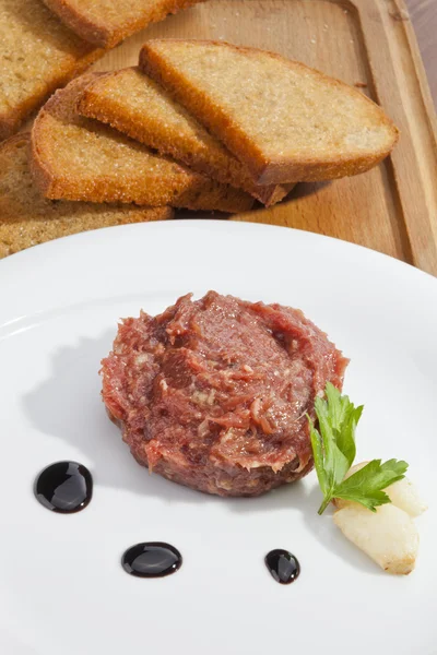 Steak tartare — Stockfoto