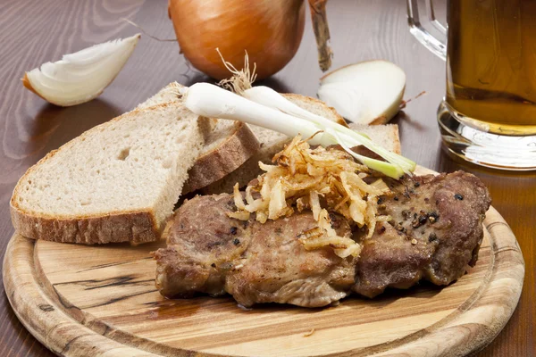 Gebratenes Schweinefilet — Stockfoto