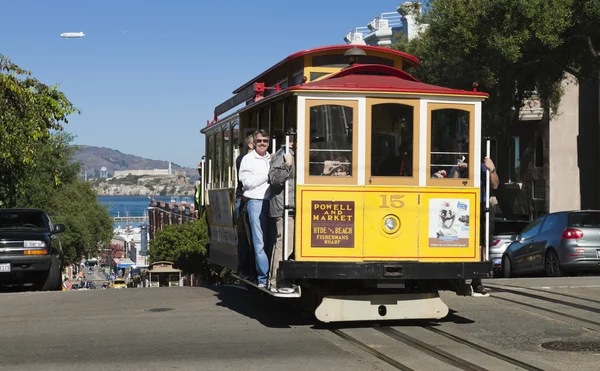旧金山---11 月 3 日： 电缆车有轨电车，11 月 3 日, — 图库照片
