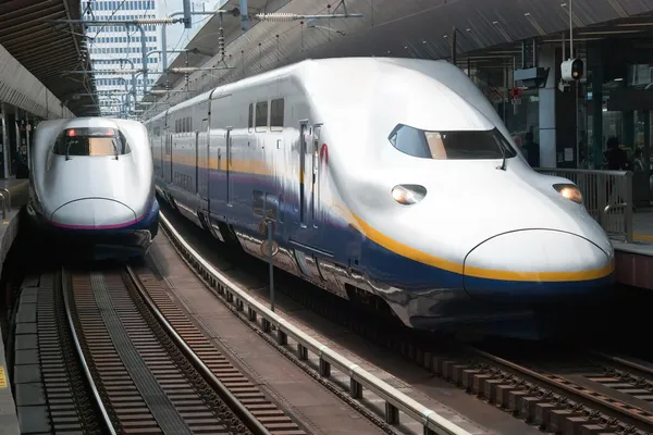 Shinkansen hızlı tren — Stok fotoğraf