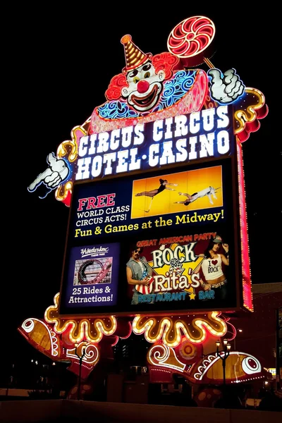 Τσίρκο τσίρκο καζίνο και ξενοδοχείο θέρετρο στο las vegas strip στο Εικόνα Αρχείου