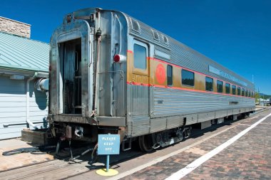 tarihsel yolcu vagonunda Büyük Kanyon Ulusal Parkı