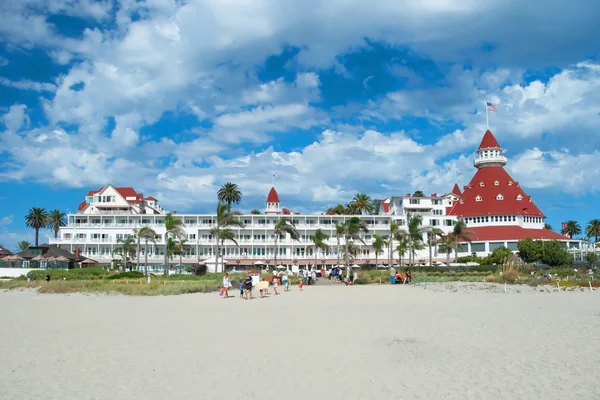 Вікторіанський готель del Coronado в San Diego — стокове фото