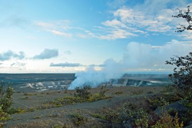 krater halemaumau kilauea Volkanı hawaii yanardağlar, Sigara