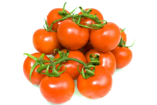 Verduras frescas de tomate rojo sobre fondo blanco — Foto de Stock