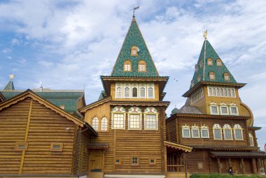 İnşaat ahşap kolomenskoye, Moskova Rusya içinde.