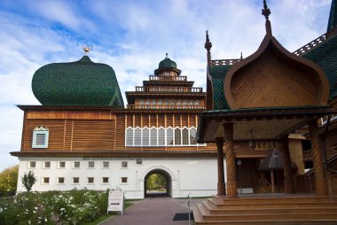 İnşaat ahşap kolomenskoye, Moskova Rusya içinde.