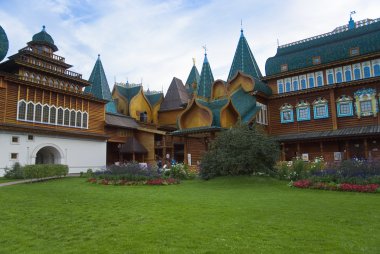 İnşaat ahşap kolomenskoye, Moskova Rusya içinde.