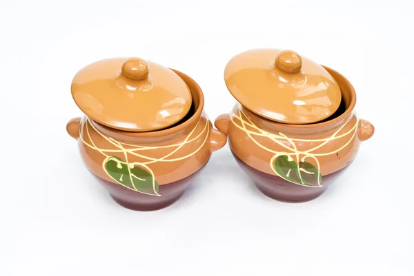 Pots for baking from clay — Stock Photo, Image