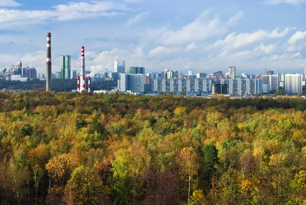 View of Moscow from high after rain — Stock Photo, Image