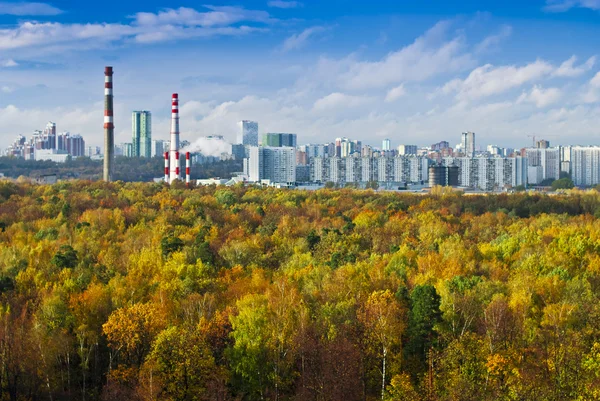 View of Moscow from high after rain — Stock Photo, Image