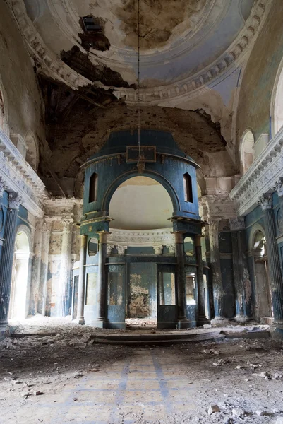 Verlaten kazan theotokos kerk in yaropolec, Rusland Stockafbeelding