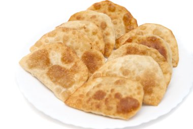 tatar yemeği forcemeat ile kızartılmış pies.