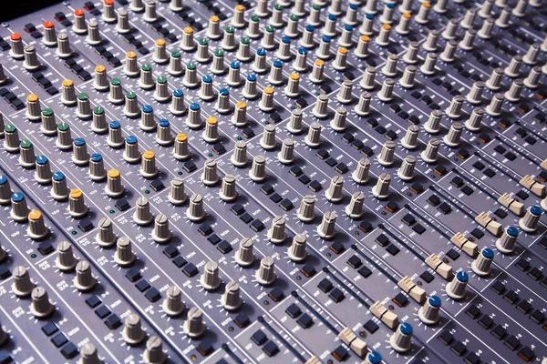 Gravação Studio Mixing Console — Fotografia de Stock