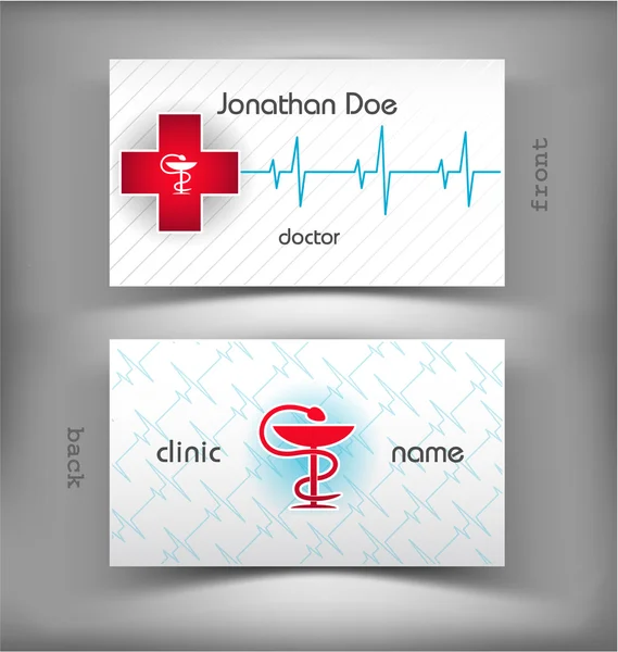 Cartão de visita médico —  Vetores de Stock