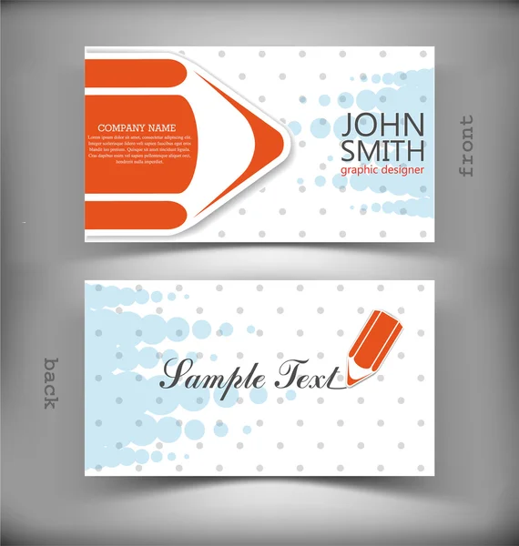 Vector creative business card — Stock Vector