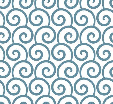 Dikişsiz desen dalgalar şeklinde. vektör çizim.