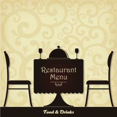 Restoran menü tasarımı. vektör çizim.