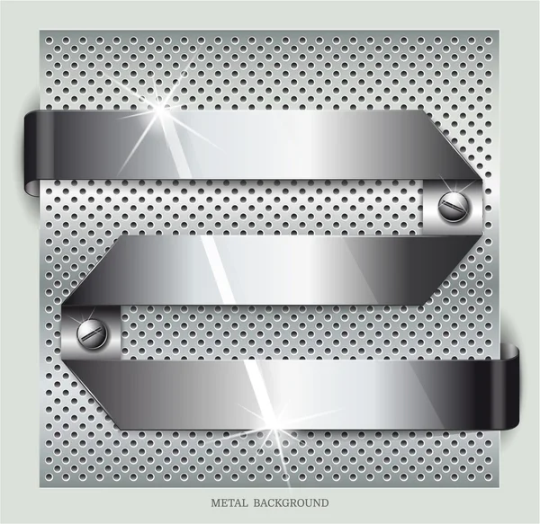 Metal background.Vector illustration — Stock Vector