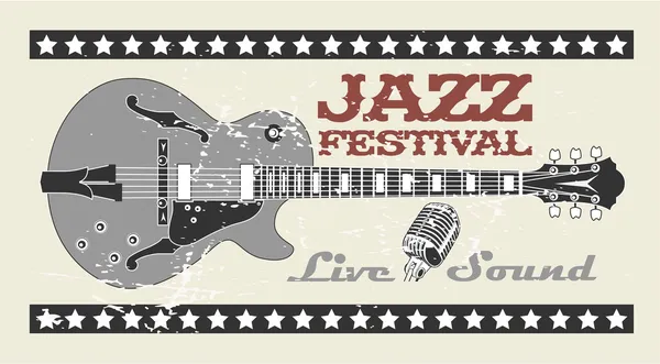 Jazzfestival-Stempel — Stockvektor