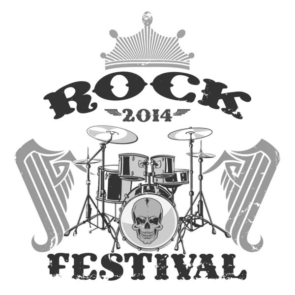 Rock Festivali pul — Stok Vektör