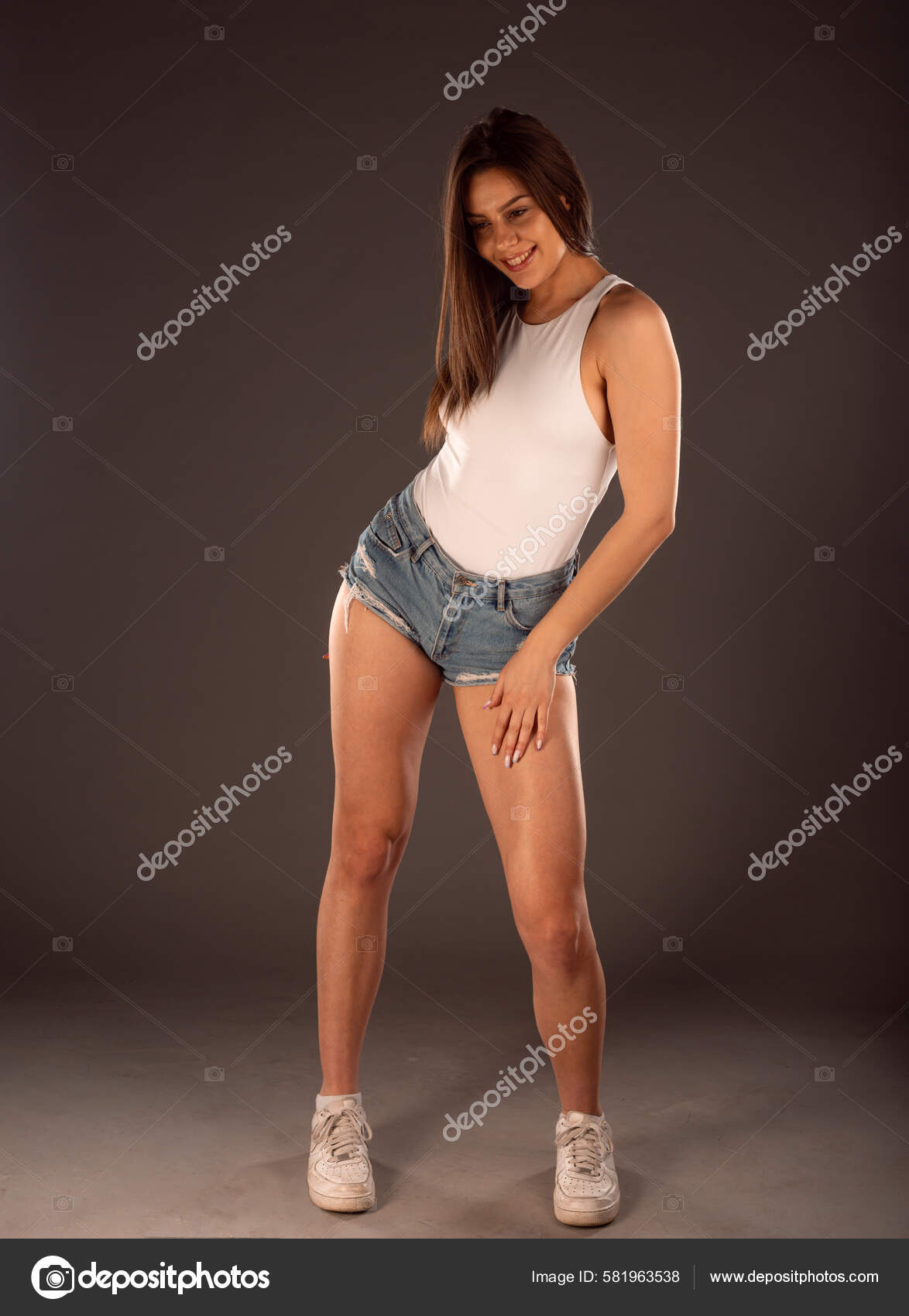 ポートレート女子  ホットパンツ 