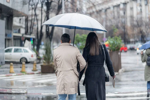 Two Amazing Beautiful Business People Crossing Street — Stock fotografie