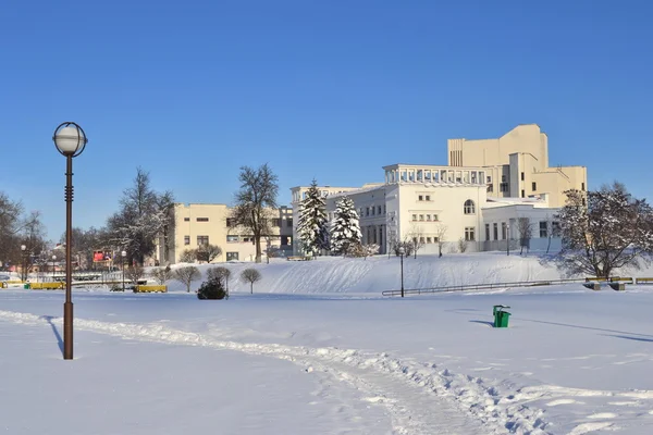 Im Zentrum von Slutsk. Weißrussland. Januar 2013. — Stockfoto