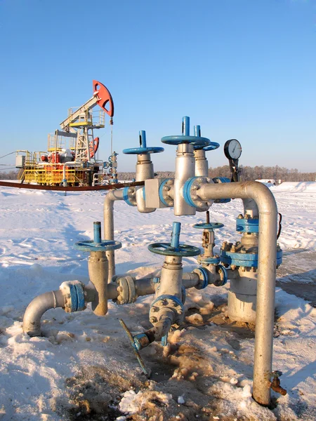 Poço de petróleo — Fotografia de Stock