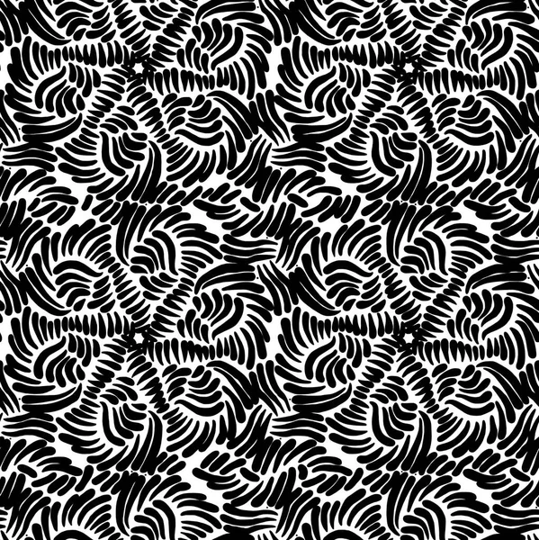 Черно Белый Рисунок Черном Фоне Абстрактный Дизайн Бесшовный Фон — стоковое фото