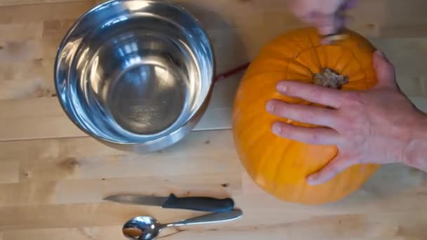 Halloween pumpkin — Stock Video