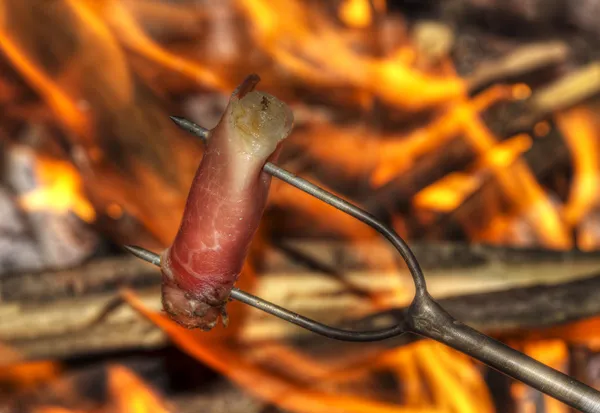 Schinkenspieß — Stockfoto