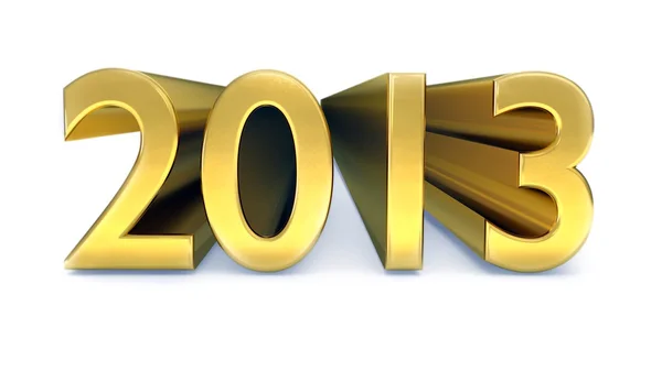 Gold year 2013 — Stock Photo, Image