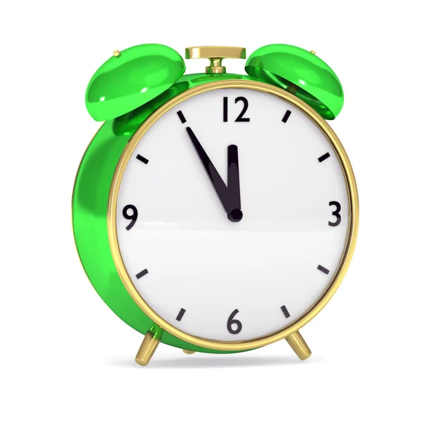 녹색 알람 시계 — 스톡 사진